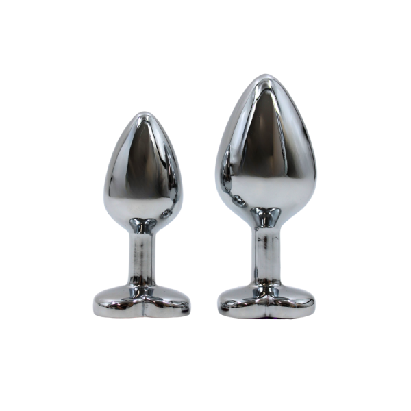 Plug bijou en aluminium bijou coeur violet Medium LOVELY 